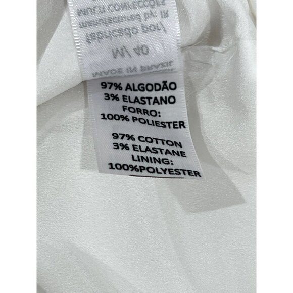 Iorane Supper Brooch Detail Ruffle Plunge Minidress, Size M NWT w/Defect - Picture 12 of 12